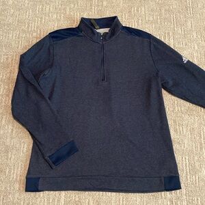 Adidas 1/4 zip pullover navy sz Large